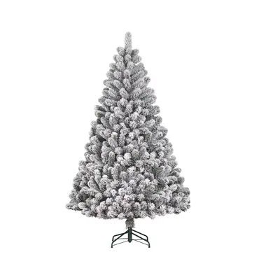 Charlton Frost kunstkerstboom | Groen met sneeuw | H215cm