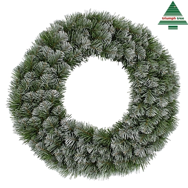 Colorado kerstkrans | groen met sneeuw details | D60 cm