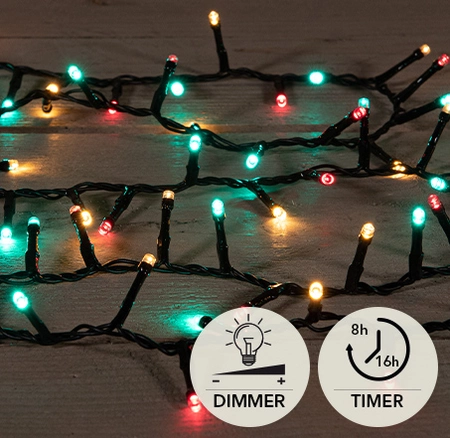 Kerstverlichting | 500 LED lampjes | multi | 12 meter