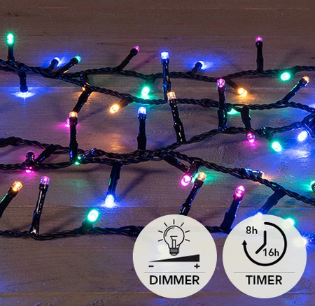 Kerstverlichting | 500 LED lampjes | multi | 12 meter