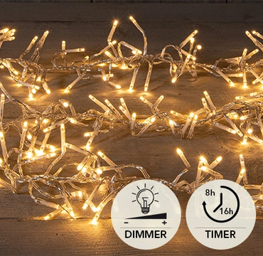 Kerstverlichting cluster | 1152 LED lampjes | classic warm | 6,9 meter