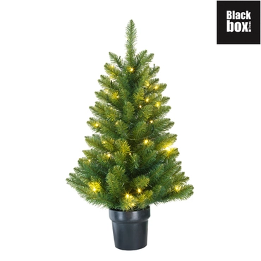 Riverton kunstkerstboom | groen met lampjes in pot | H90 cm