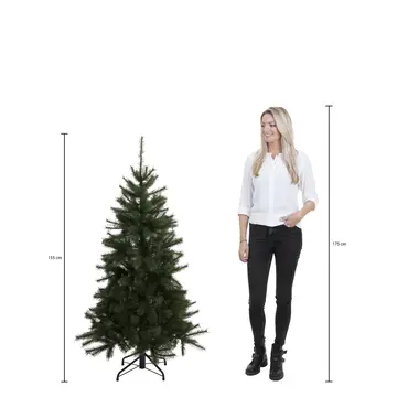 Tuscan kunstkerstboom | Groen | H155 cm - afbeelding 3